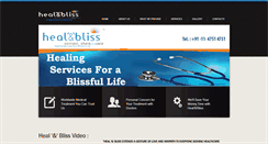 Desktop Screenshot of healnbliss.com