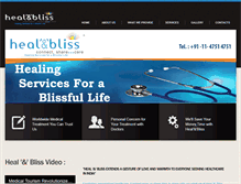 Tablet Screenshot of healnbliss.com